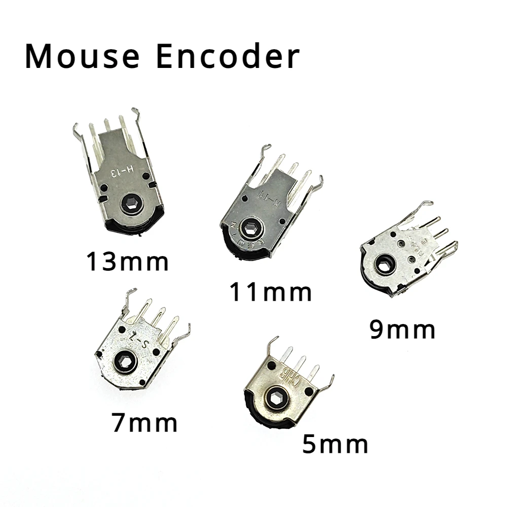 10PCS Mouse Encoder 5MM 7MM 9MM 11MM 13MM Rolling Switch Roller Encoder 5H 7H 9H 11H 13H Mouse Navigation Mouse Connector