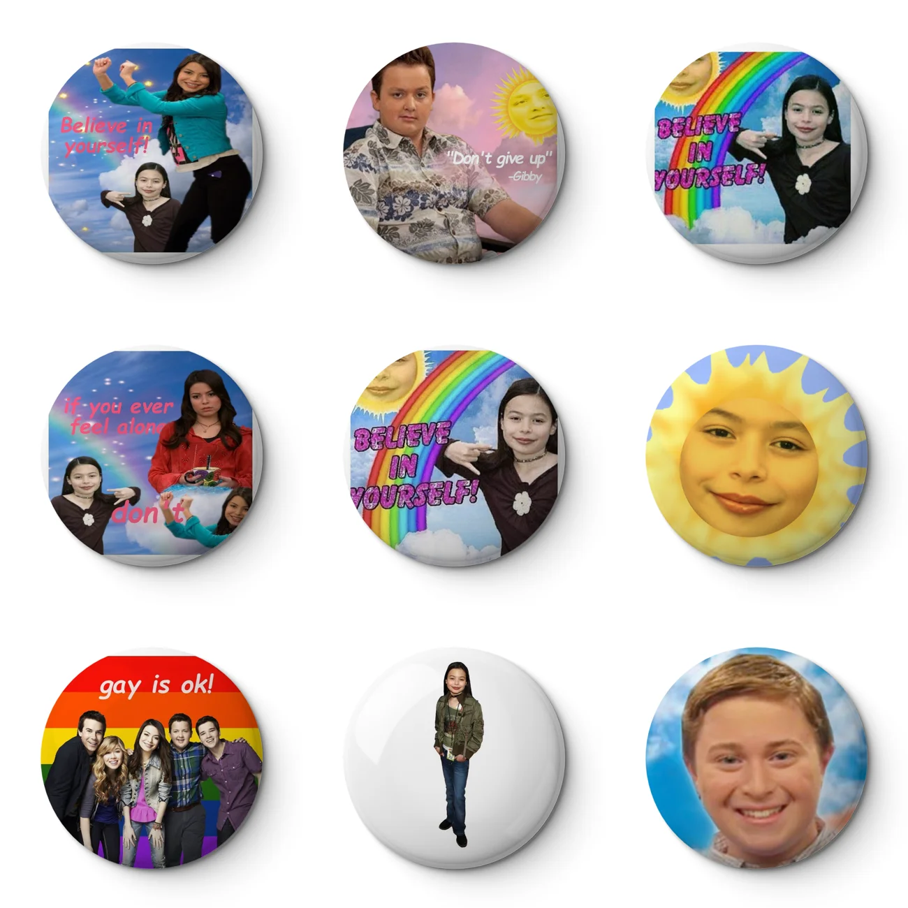 Miranda Cosgrove Soft Button Pin Customizable Metal Decor Women Jewelry Gift Cute Funny Hat Lover Lapel Pin