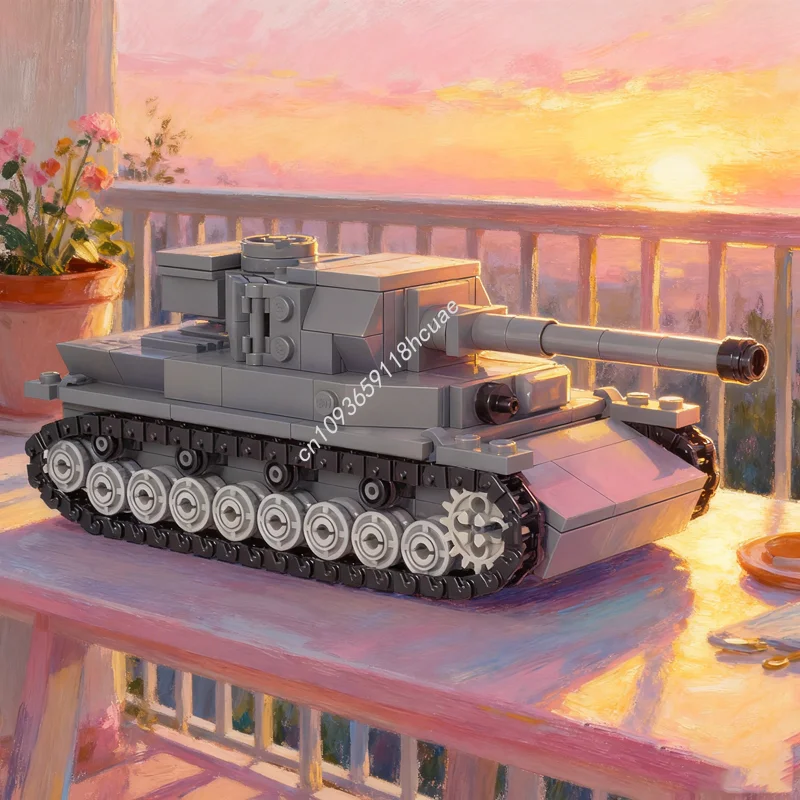 

335 шт. MOC Panzer IV искателей приключений пустыня модель строительные блоки рождественские подарки строительная игрушка DIY творческая идея образование