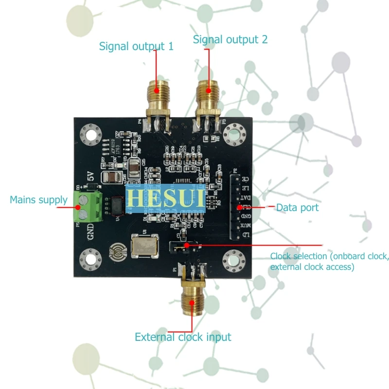 ADF4351 PLL module Broadband PLL frequency source 35M-4.4GHz RF signal source