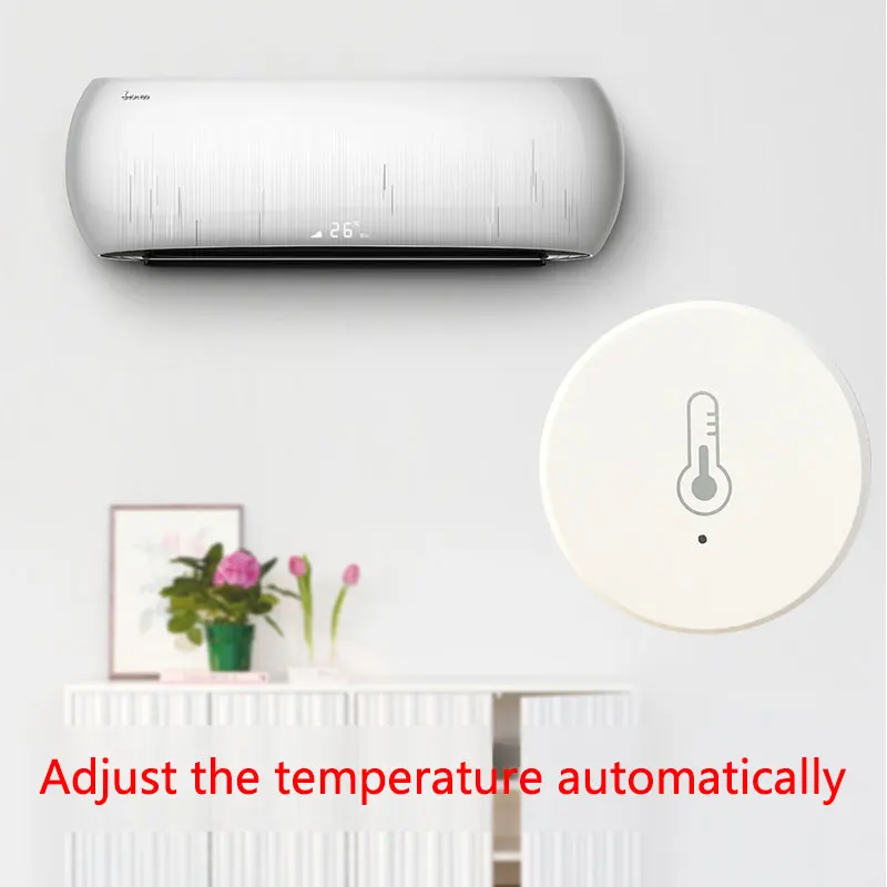 Tuya Zigbee 3.0 Temperature And Humidity Sensor Remote Monitor By Smart Life APP Battery Powered Work With Alexa Google Home