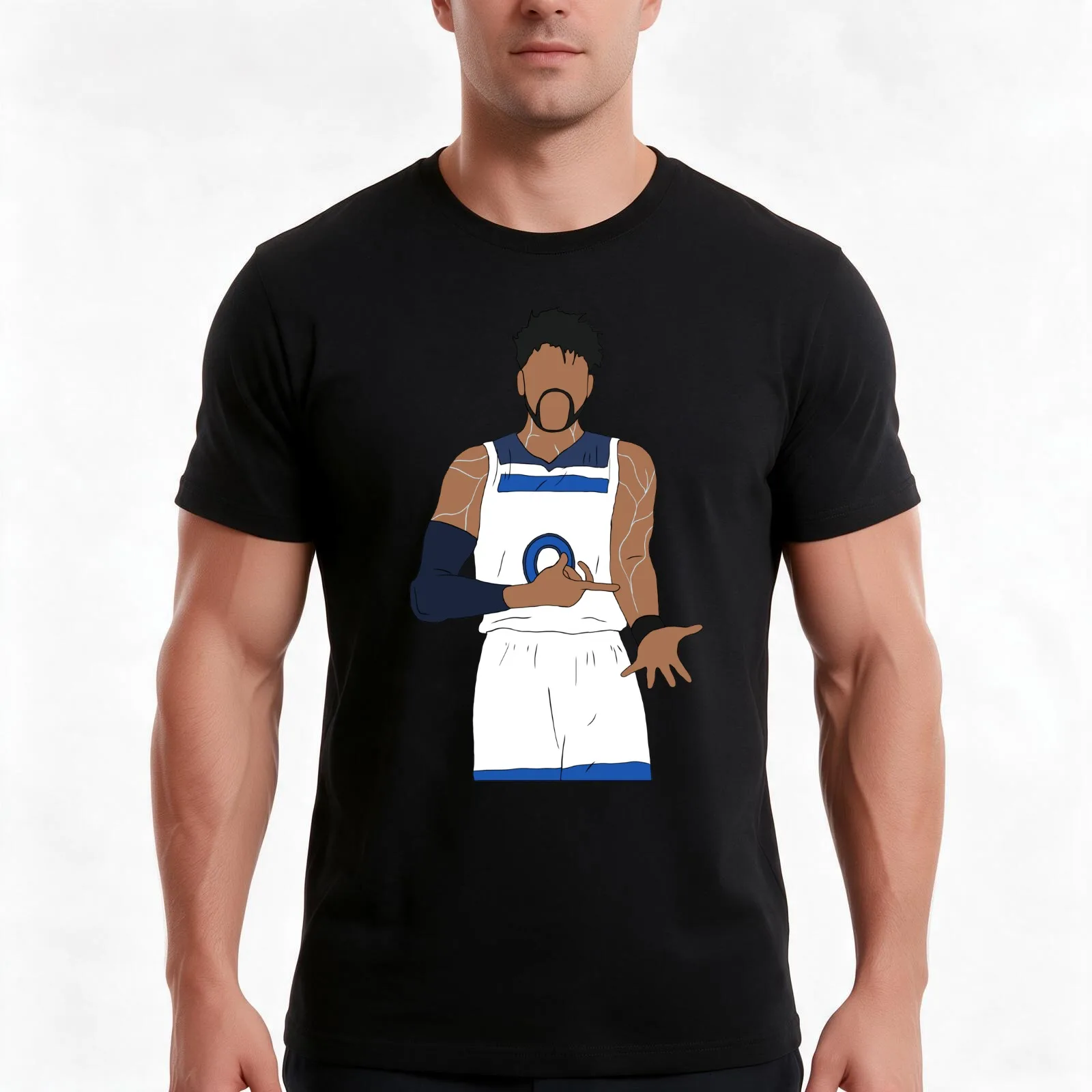 D'Angelo Russell With Ice In His Veins T-Shirt Summer Casual Cotton Tee Oversized Streetwear Tops Vintage Graphic Print
