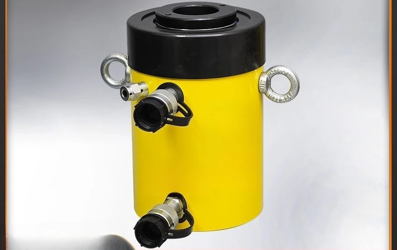 Hollow plunger split hollow double acting electric