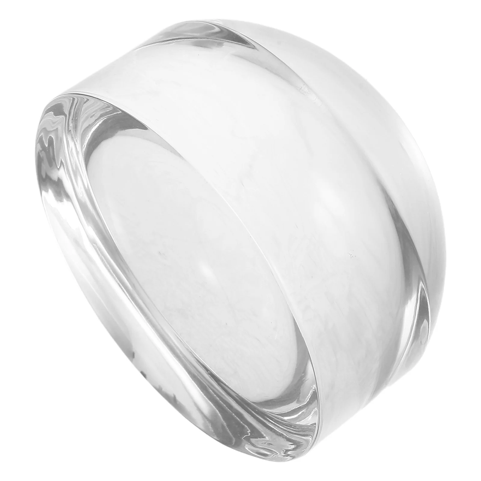 

65mm 10x Acrylic Dome Magnifier Clear Map Reading Aid Lightweight Portable Handheld Magnifying Glass for Seniors Students