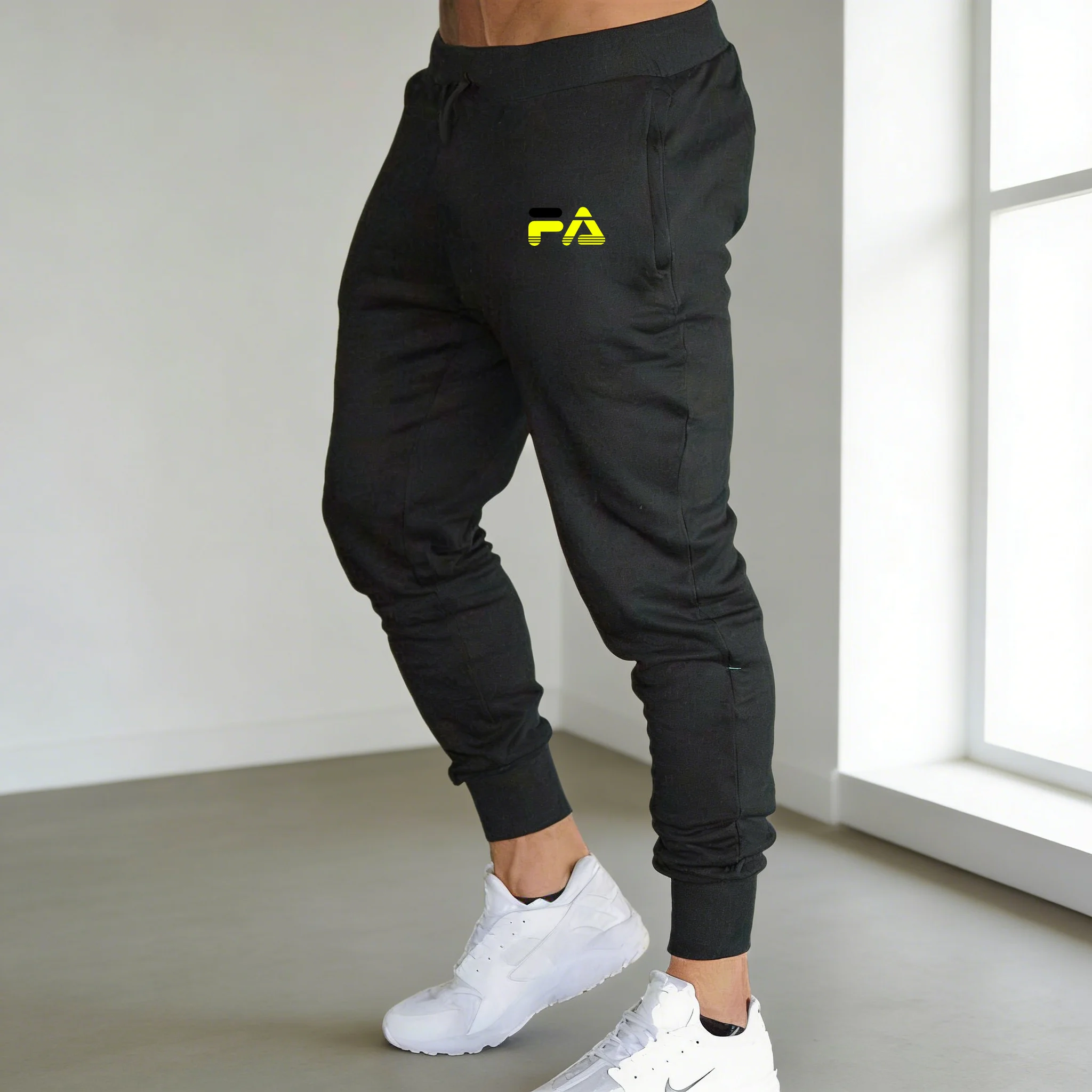 

Sports pants men's letter print running pants fitness football training pants slim fit casual sports pants men's small leg Pants