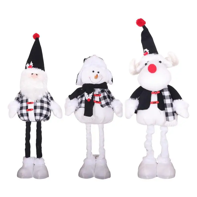 30CM Christmas Snowman Doll Christmas Doll Home Decor Products for Cabinets Desks Sofas Dressers Organizer Shelfs Coffee Tables