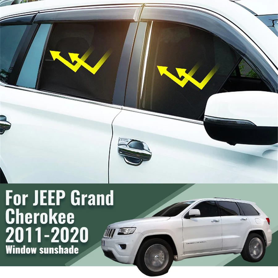 

For JEEP Grand Cherokee WK2 2011-2020 Car Curtain Window Sunshade Covers Magnetic Sun Shade Visor Solar Auto Accessories