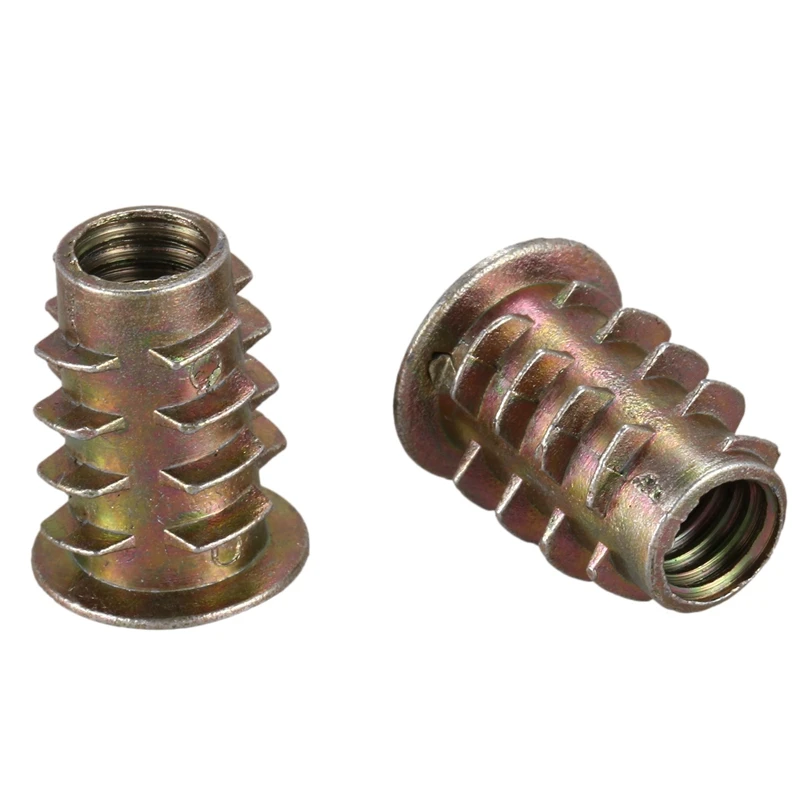 40 Pieces M6X 15Mm Hexagon Socket Screw Thread Insert Nut For Wood image 3