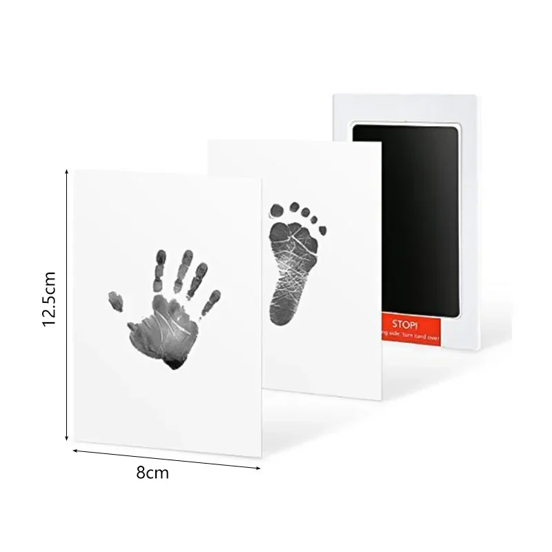 Newborn Baby DIY Handprint Footprint Kit Ink Pads Photo Frame Handprint Toddlers Souvenir And Pet Cat Dog Paw Prints