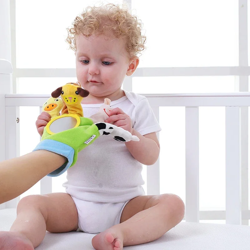 Lustige süße Tier Plüsch Handpuppen Spielzeug Stoff Fingerpuppe Baby 0-36 Monate Plüschtier Spaß Kinder Lernspielzeug Geschenk