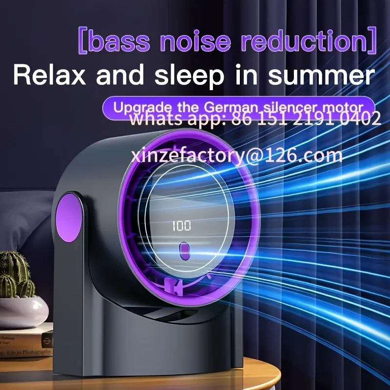 Customizable Smart Electric Fan Usb Multifunction Bladeless Fan Desktop Silent Wall Mounted Ventilator Fans