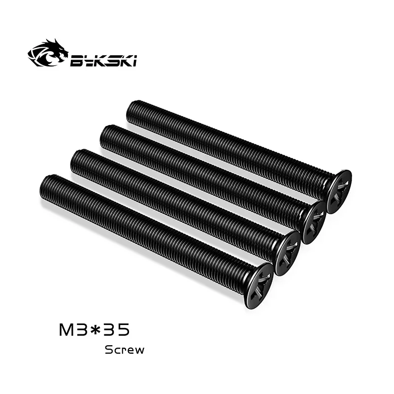 Bykski M3x35/M3x30/M3x6 Water Cooling Radiator Mounting Screws,Water Cooling Fittings 12pcs/lot