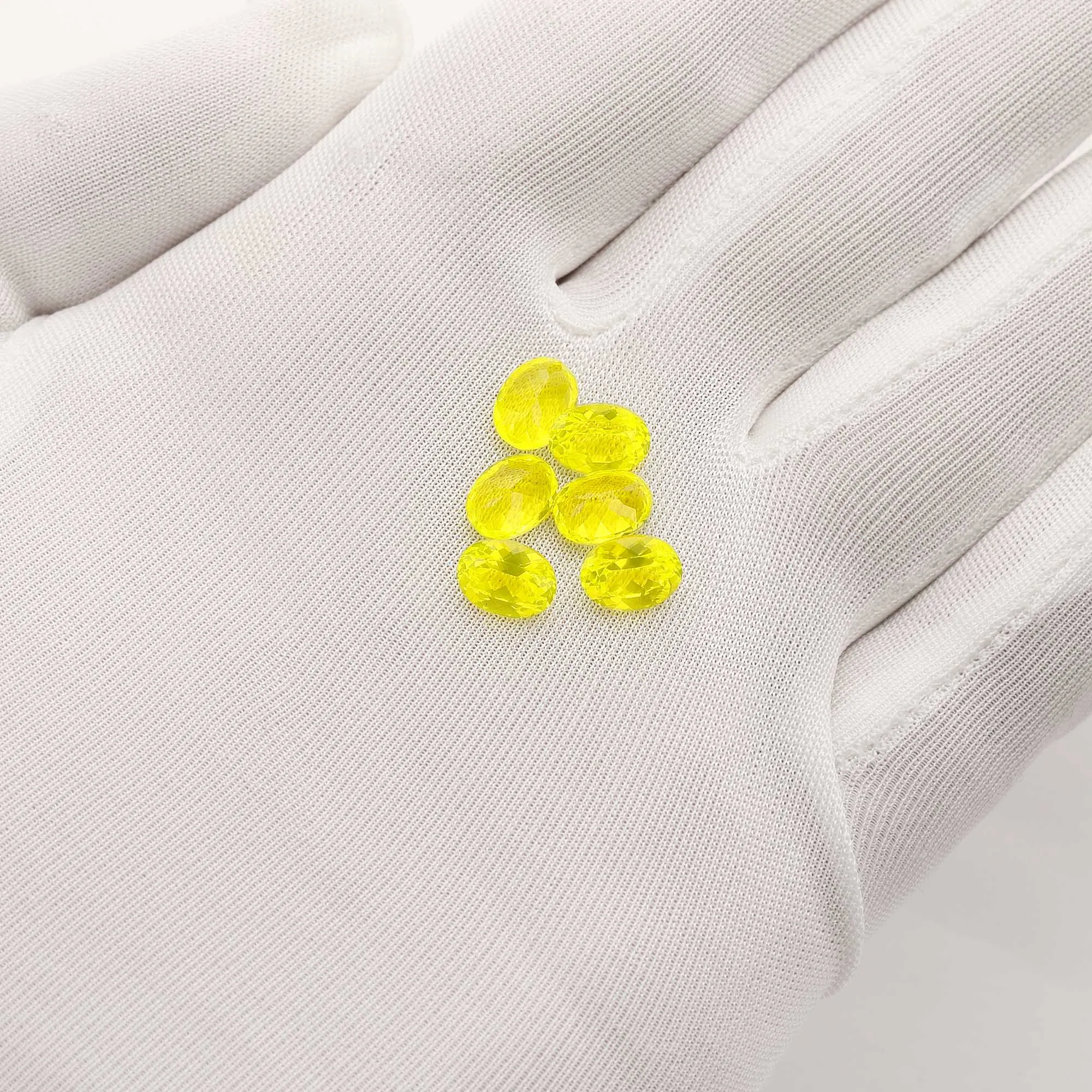 1PCS 6x8MM Faceted Yellow Lumogarnet,Fluorescent Ce YAG,Yttrium Aluminum Garnet,Loose Gems,Manmade Crystal,UV Dayglow 4120147