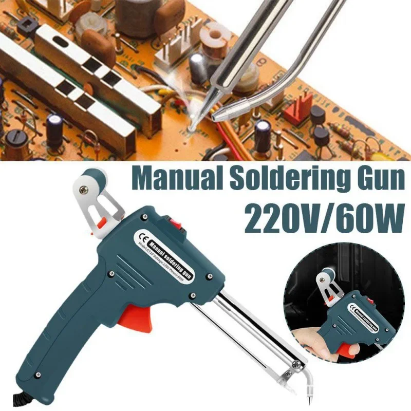 High Quality 60W Manual Soldering Gun External Heating Electric Iron EU US Plug Tool