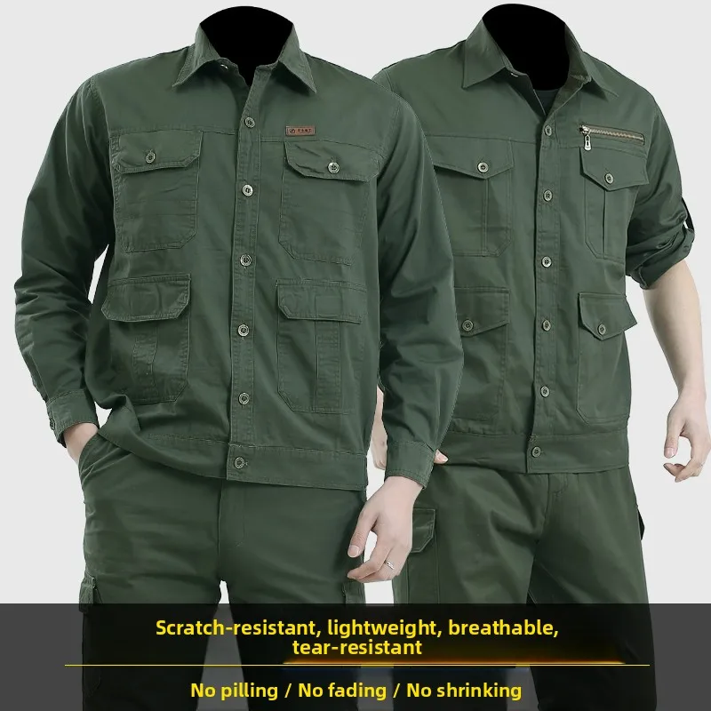 

Летний комплект рабочей одежды из тонкого хлопка, мужской Long Sve W orm, камуфляжная тактическая одежда, противотепловая, носимая для лица