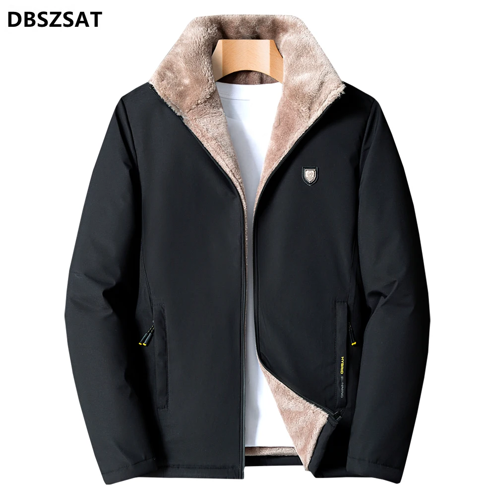 

5XL Men Winter New Casual Classic Warm Thick Fleece Parkas Jacket Coat Men Autumn Fashion Pockets Windproof Parka Men Plus Size