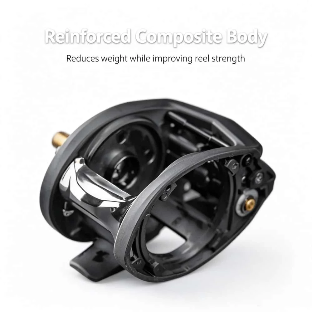 Heiß begehrte ABU GARCIA PROMAX3 Baitcasting-Angelrollen mit 7+1 Edelstahlkugellagern, 7.1:1 Hochgeschwindigkeitsverhältnis, 8 kg maximale Bremskraft. – Detail 16