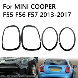 2pcs Font/Rear Lamp Frame Headlight Trim Ring For MINI COOPER F55 F56 F57 2013-2017 51712355791 51712355798