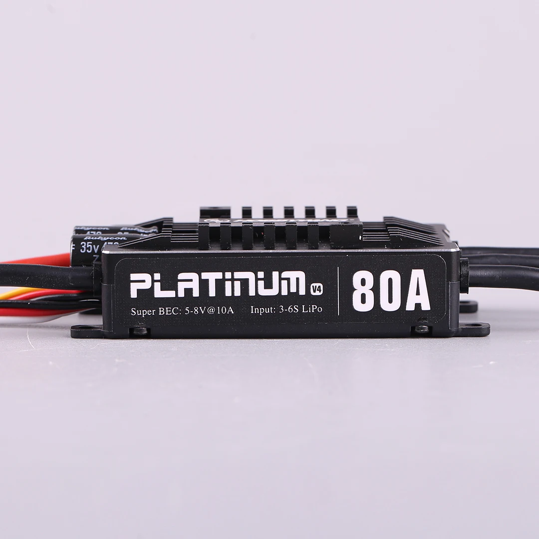 1pc original hobby wing platinum pro v4 80a 3-6s lipo bec leere form bürstenlose esc für rc drone flugzeug hubschrauber