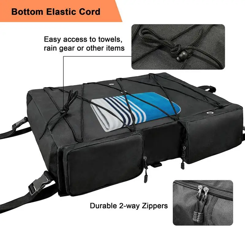 T Top Storage Bag Car Organizer Car Trunk Storage Case For 6 Life Jackets Multiuse Tools Emergency Storage Box boat accessories