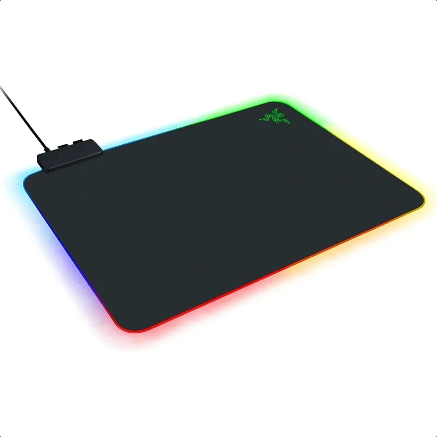 

Firefly Hard V2 RGB Gaming Mouse Pad: Customizable Chroma Lighting Builtin Cable Management Balanced Control Speed NonSlip Rubb