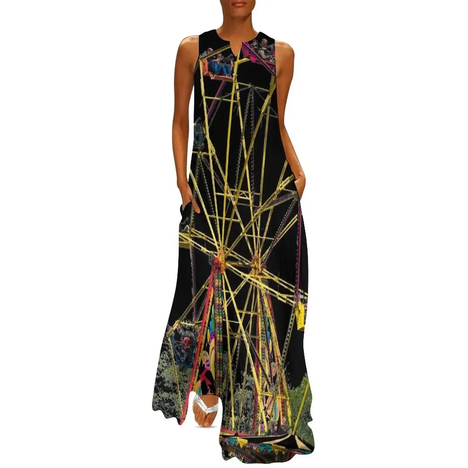 

Ferris Wheel Long Dress Long dress woman Women's clothing bandage dress woman