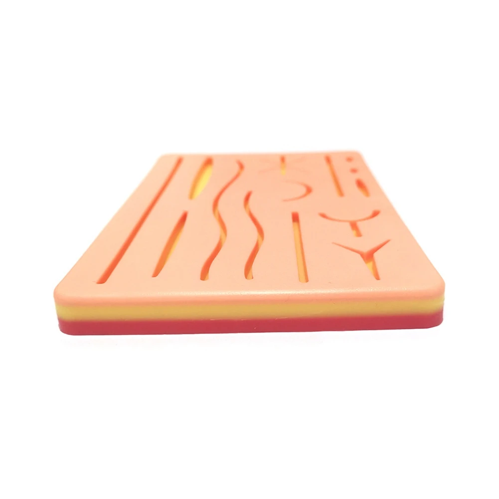 Skin Suture Model Y Traumatic Suturing Training Pad Wound Silicone Suture Pad Reusable Silicone Suture Practice Mat