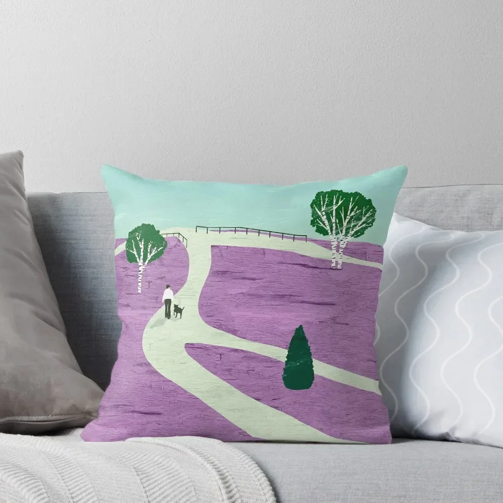 

Lüneburg Heath Travel Poster Throw Pillow Cushions For Children Luxury Sofa Cushions Pillowcase Cushion Pillow Decor pillow