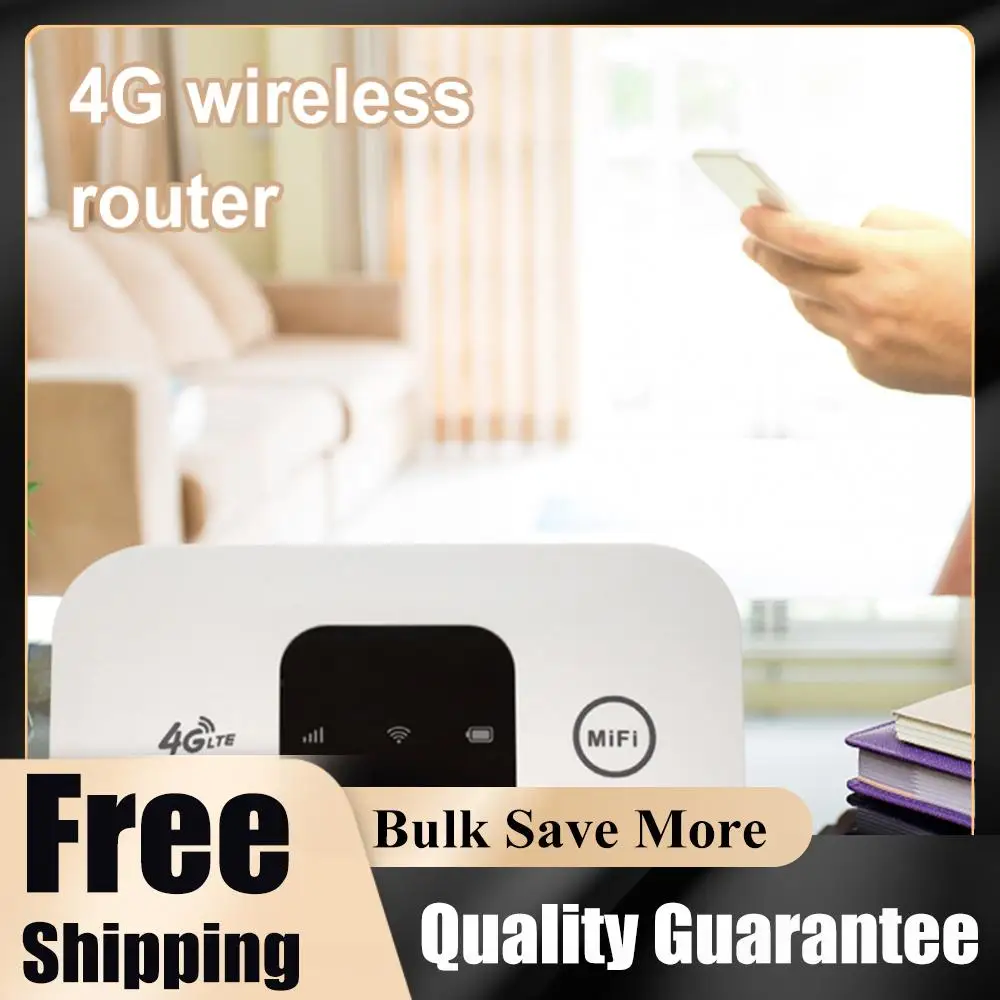 

150Mbps 4G Wireless Router 2100mAh with SIM Card Slot Wide Coverage 4G Pocket WiFi Router Portable Wireless Modem