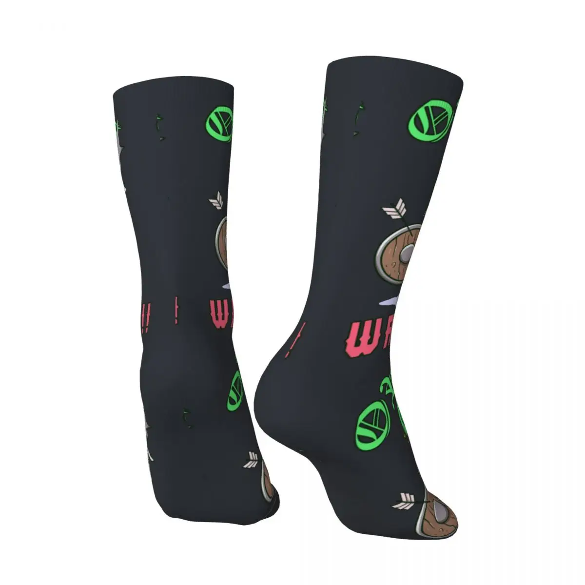 Crazy Waaagh! Orc Quotes Premium Sock for Men Ork waaagh Happy Quality Pattern Printed Boys Crew Sock official-website fugees