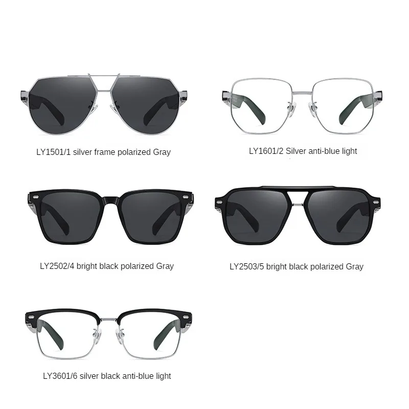 Lunettes Bluetooth intelligentes pour conducteur, lunettes de soleil polarisées pour la conduite, interrupteur de cadre avant, écoute des appels, lunettes de soleil musicales