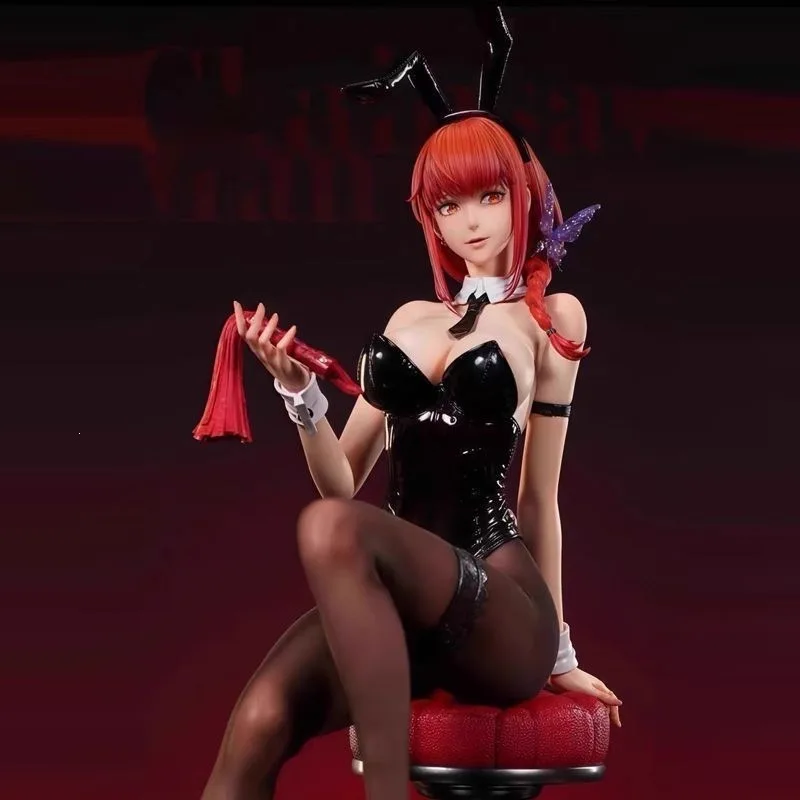 1/4 Action Doll 45cm New Makima Control Devil Bunny Girl Ver. From Chainsaw Man PVC Doll Model Toy Gk Figure Peripheral Gift