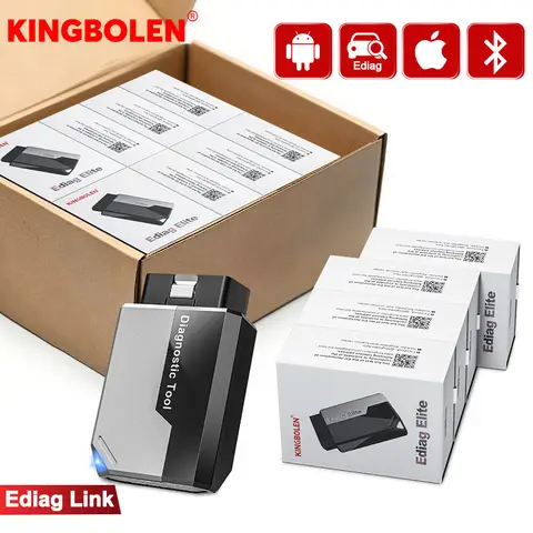 KINGBOLEN Ediag Elite OBD2 Scanner Bluetooth, Bidirectional Test Scanner All System Diagnostic Tool for iOS & Android, 15+ Hot Reset, CANFD Protocol, FCA AutoAuth, No Subscriptions Lifetime Update