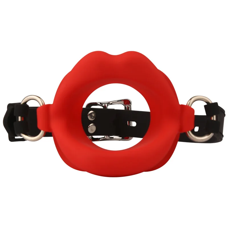 Silicone Mouth Plug Oral Fixation Ring Open Gag BDSM Bondage Restraint Lips Adult Sex Toys for Couples Men Women Extreme Special