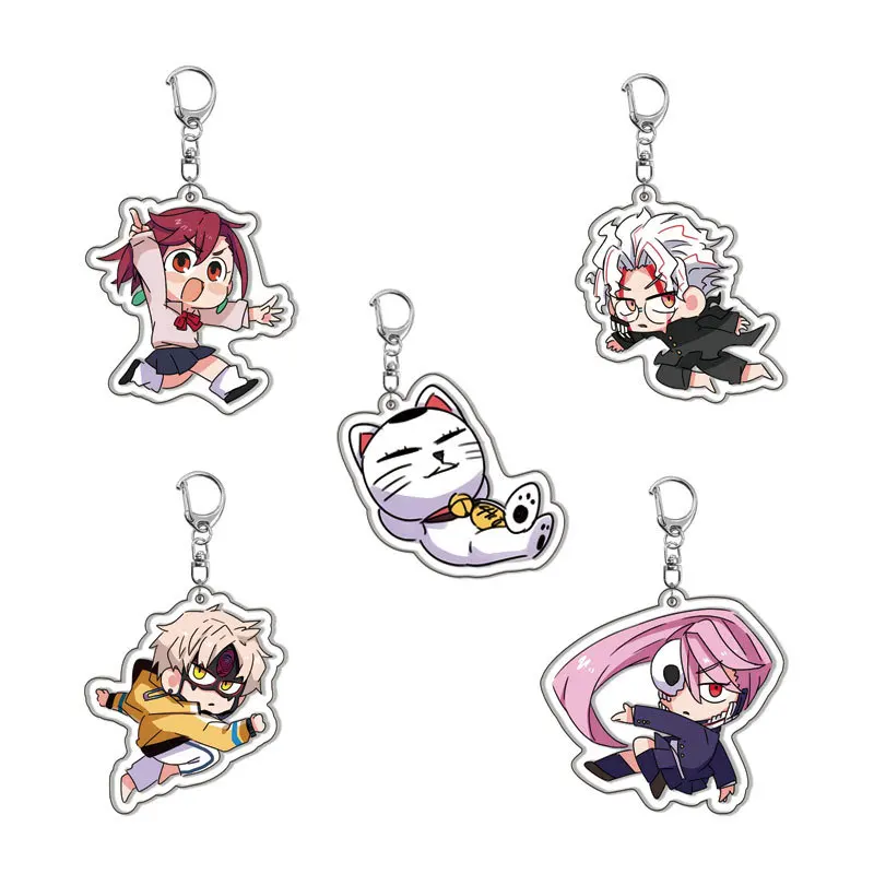 Anime Dandadan Momocute Momo Cartoon Acrylic Keychain Jewelry Pendant Friends Children Gift Bag Charms Key Ring Accessories