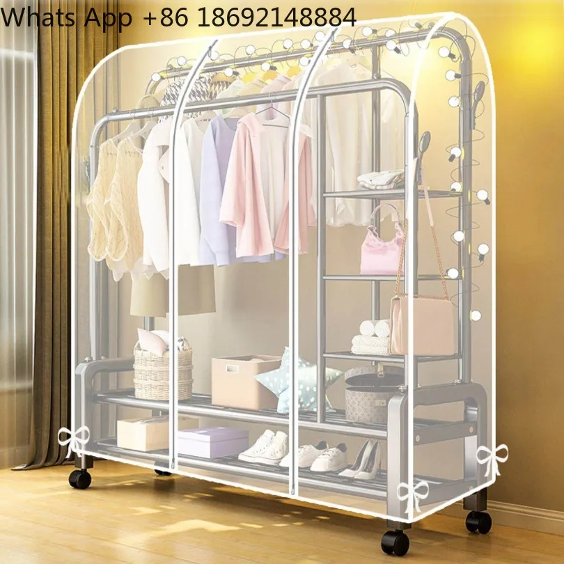 Floor hanger dust cover Fully enclosed dust cover Household hanging fully transparent spot