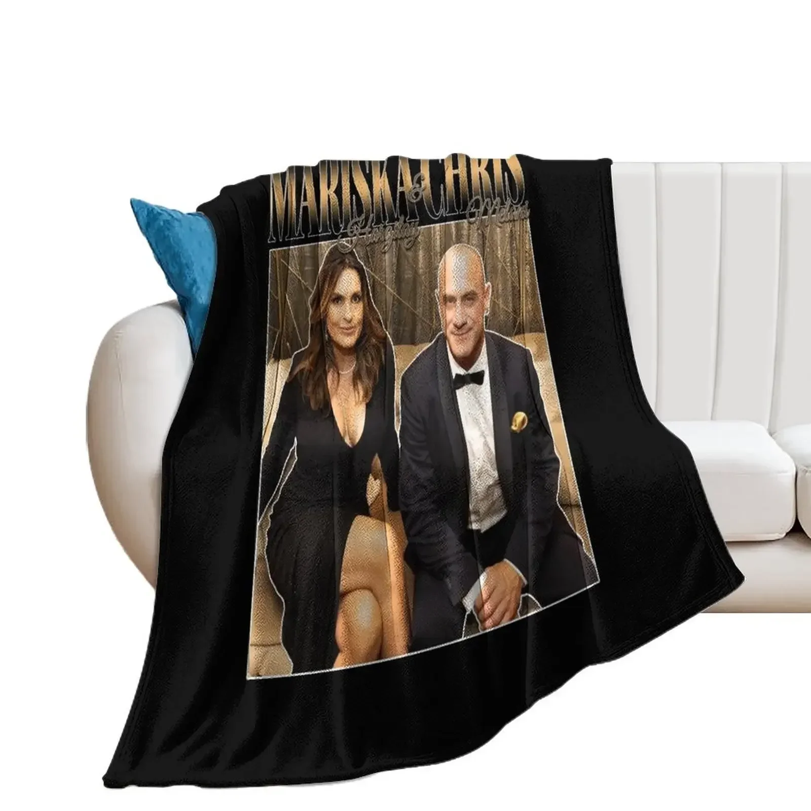 Mariska Hargitay and Chris Meloni Chriska at the Emmys vol 2 90s Inspired Throw Blanket Sofas Summer Beddings Travel Blankets