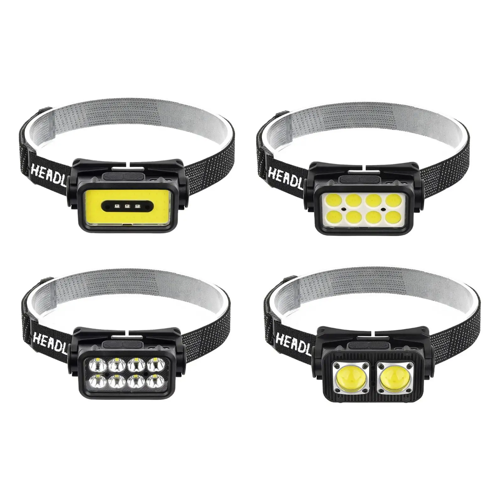 

Outdoor LED Headlamp 5 Mode Adjustable Multifunctional High Brightness Headlight for Running Hiking Camping Gear Cycling Fishing