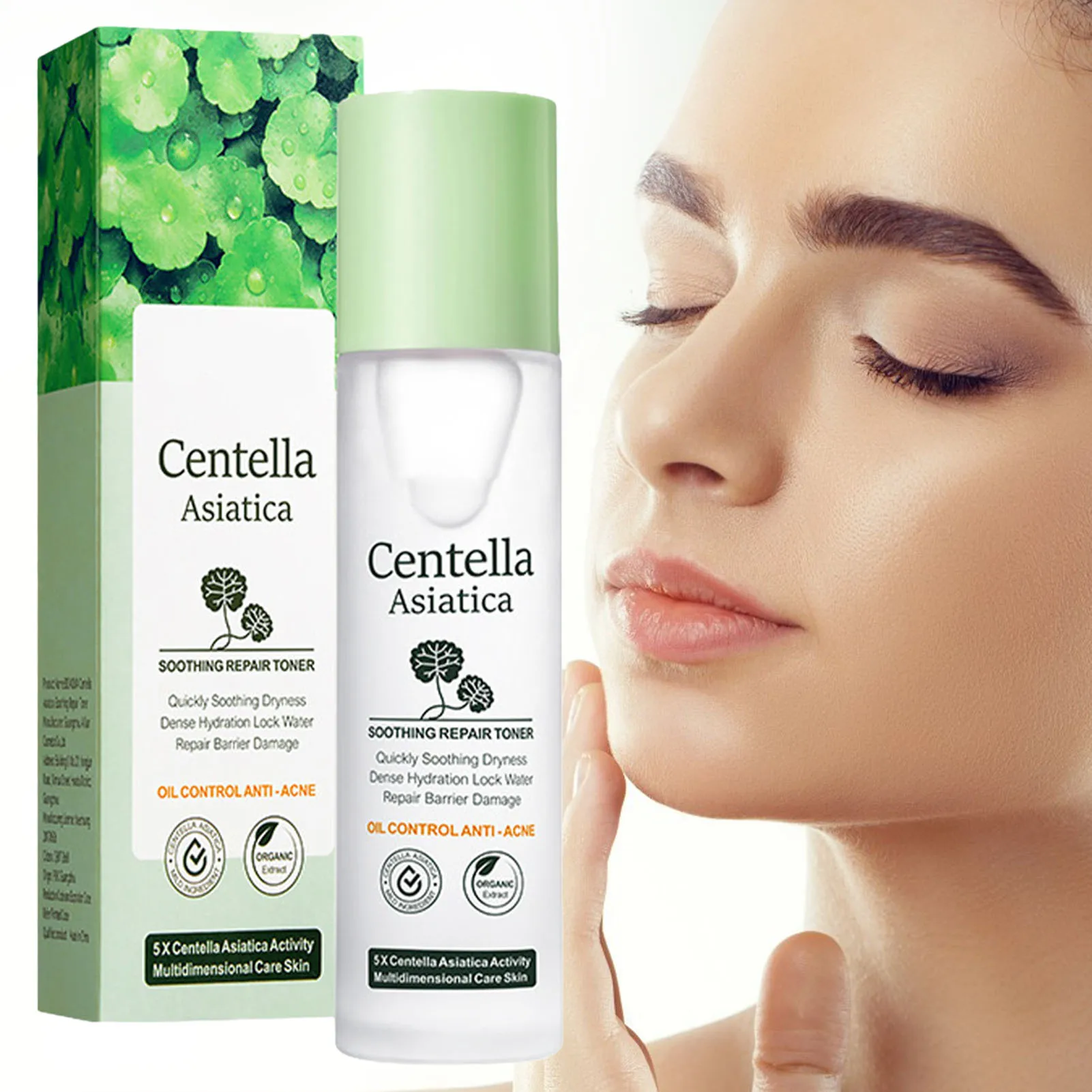 Centella Toner Centella Asiatica Soothing Face Anti-Aging Pore Control Hyaluronic Acid Lifting Facial Serum Centella water 30ml