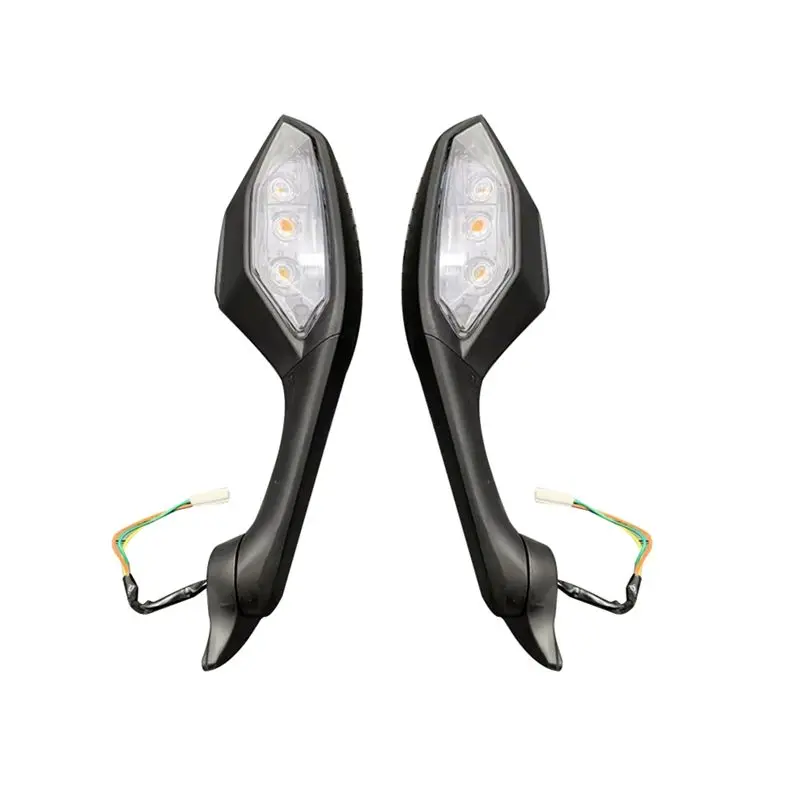 Foldable LED Turn Signals Rear View Mirrors For YZF R6 YZF-R6 2017-2021 YZF R1 YZFR1 2015-2021 Motorcycle Mirrors