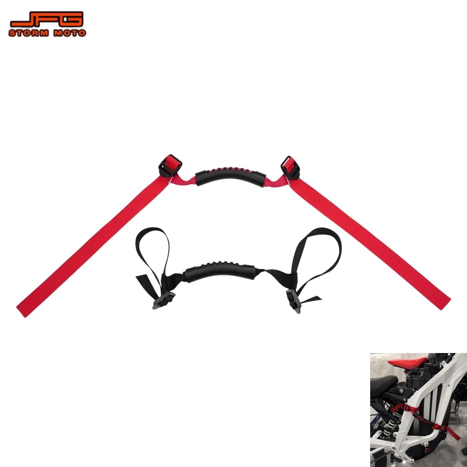 Universal Adjustable Side Rescue Pull Belt Sling Belt For Sur-Ron Light Bee S/X IN 10 Ridstar Q20 E-bikes Enduro Pit Dirt Bikes