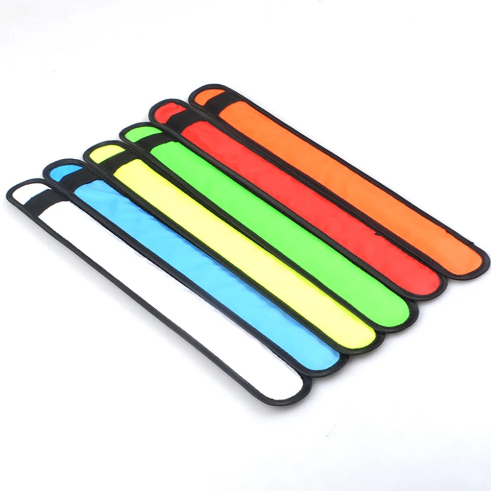 

4pcs Led Glow Slap Bracelet Outdoor Wristband For Night Running Cycling Safety Snap Bracelets Glowing Wristbands For