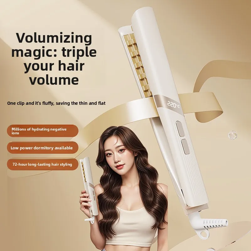 

New corn splint fluffy clip curling iron lazy artifact pad hair root high cranial top mini small portable