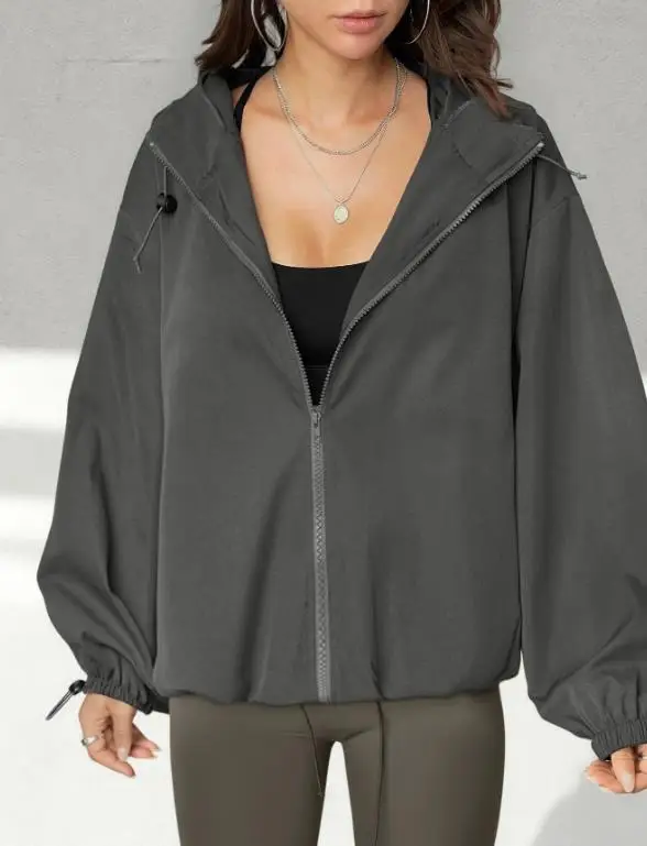 

Women's Fashion Jacket 2025 Autumn/winter New Women's Fashion Casual Sports Zipper Long Sleeve Sweatshirt Jacket Women's Wear