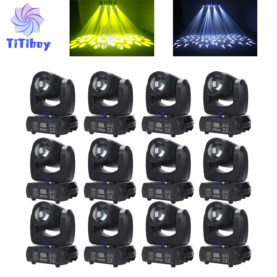 

No Tax 12Pcs Moving Head 100W LED Moving head light Beam Spot Moving Head light beam 100w Pattern light with 8 Rotating Prism