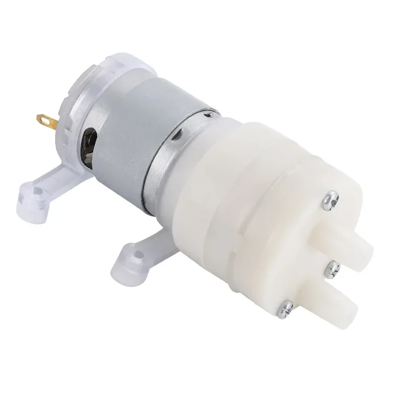 

Micro Water Pump 365 Motor DC 12V Self Priming Pump Silent Electric Diaphragm Pump Large Flow 1.45L/Min ABS Food Grade