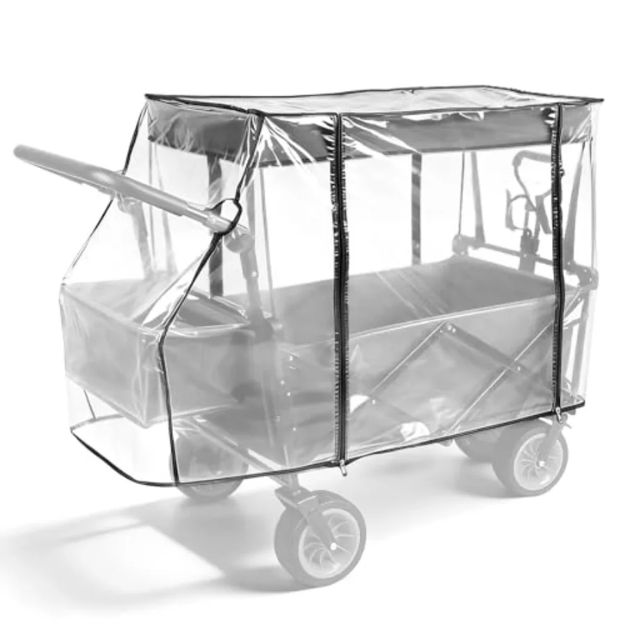 LPZMPZ Housse de pluie pour chariot de transport pliable, 110x74x51cm, protection universelle contre la pluie pour chariot