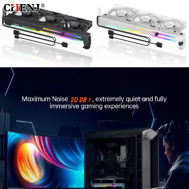 

GPU Side RGB Plate VGA Decoration Panel Customization 5V A-RGB Graphics Card Cover 3PIN GPU Armor AURA Cooler Custom Board