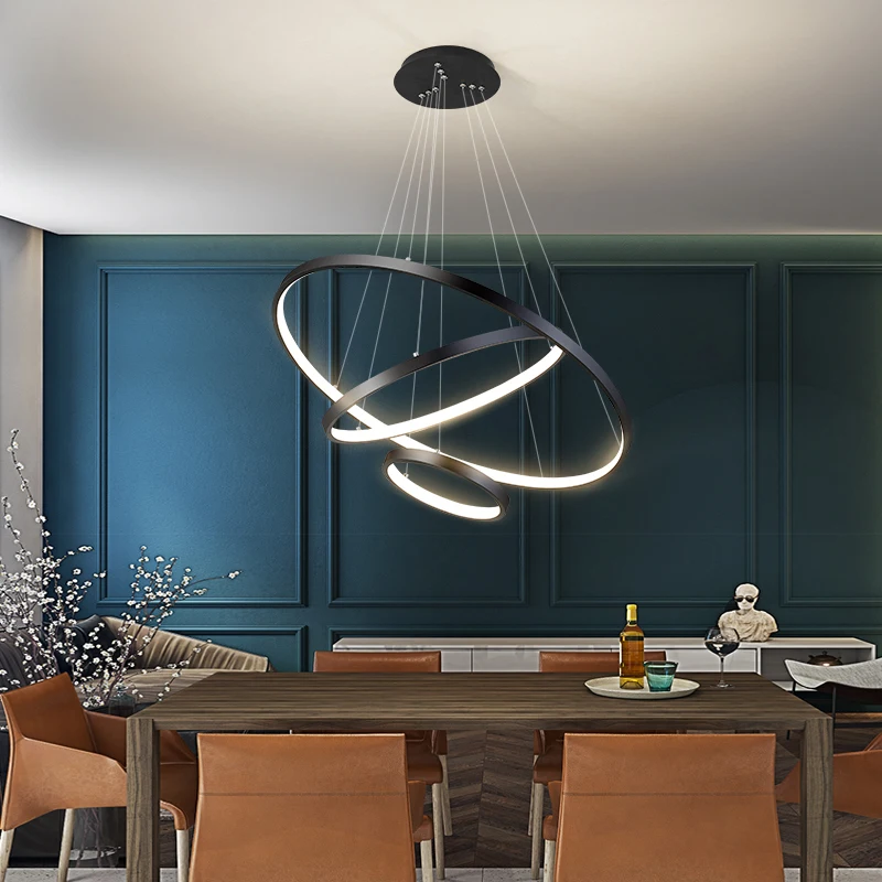 Modern Led Chandeliers Gold Living Bedroom Restaurant Wrought Iron Ceiling Chandelier Home Indoor Lighting Decor Pendant Lights image 5