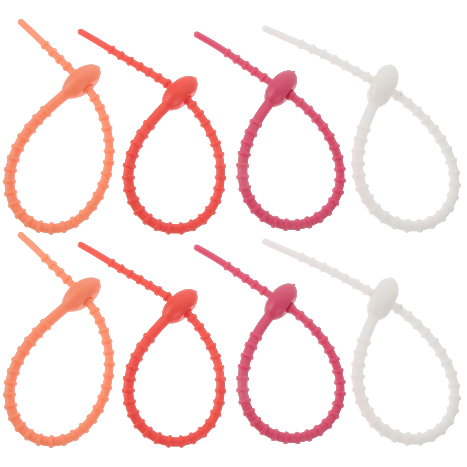 

10 pcs 10 8cm Bread Snacks Tie Bag Clips Reusable Flexible Self Bread Tie Locking Wire Organizer Kitchen Holder